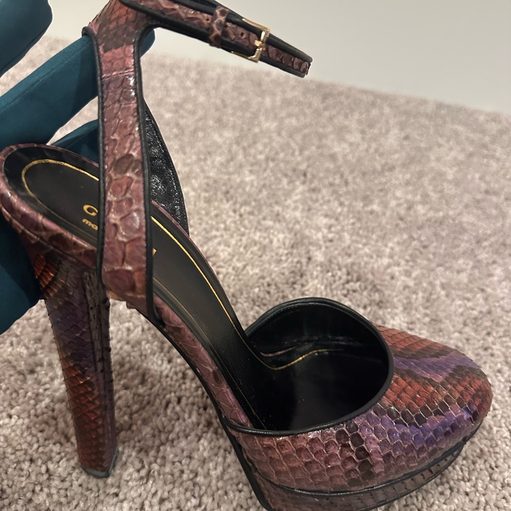 Gucci Charlotte Python Platform Women's Multicolo… - image 5